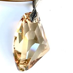 Large Swarovski Crystal Pendant Necklace
